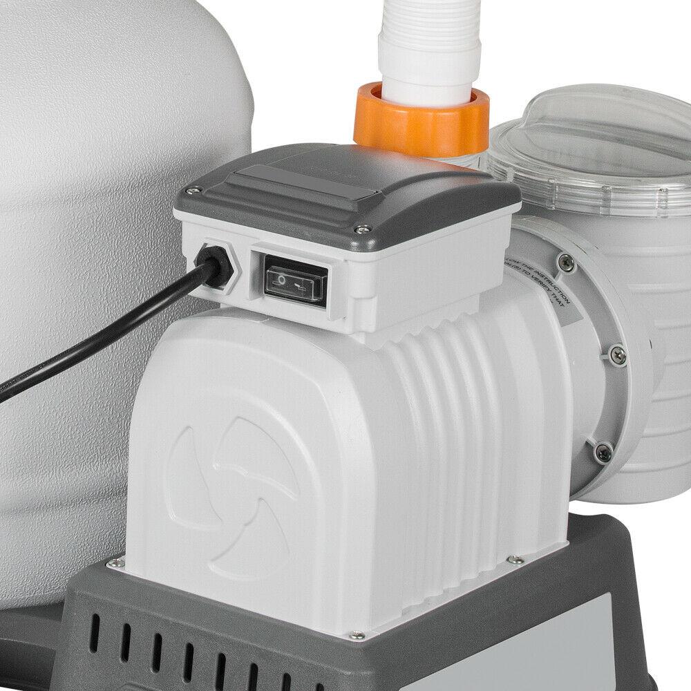 bestway 2200gallon swimming pool  sand filter pump system cleaner 58500e