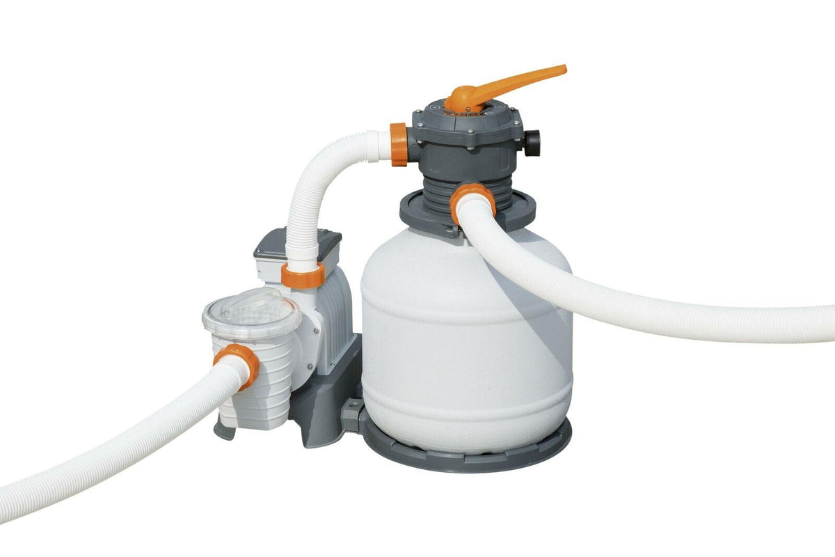 bestway 2200gallon swimming pool  sand filter pump system cleaner 58500e