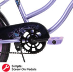 Huffy Fairmont 20 In. Girls Cruiser Lavender  Connect Bicycle
