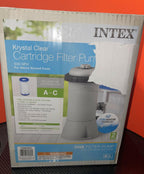 intex model 603 krystal clear pool cartridge filter pump 530 gph new open box