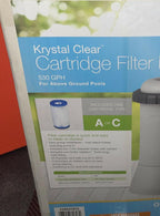 intex model 603 krystal clear pool cartridge filter pump 530 gph new open box