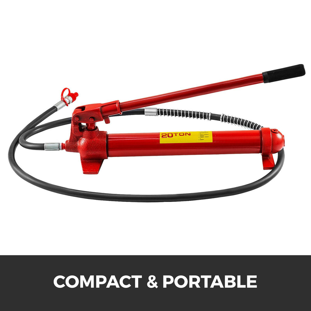 20 Ton Porta Power Hydraulic Jack Auto Body Frame Repair Kit Lift Ram