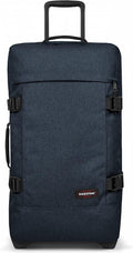 Tranverz - Suitcase with Wheels - Rolling Luggage for Travel with TSA Lock, 2 Wheels, 2 Compartments, and Compression Straps - M, Triple Denim
