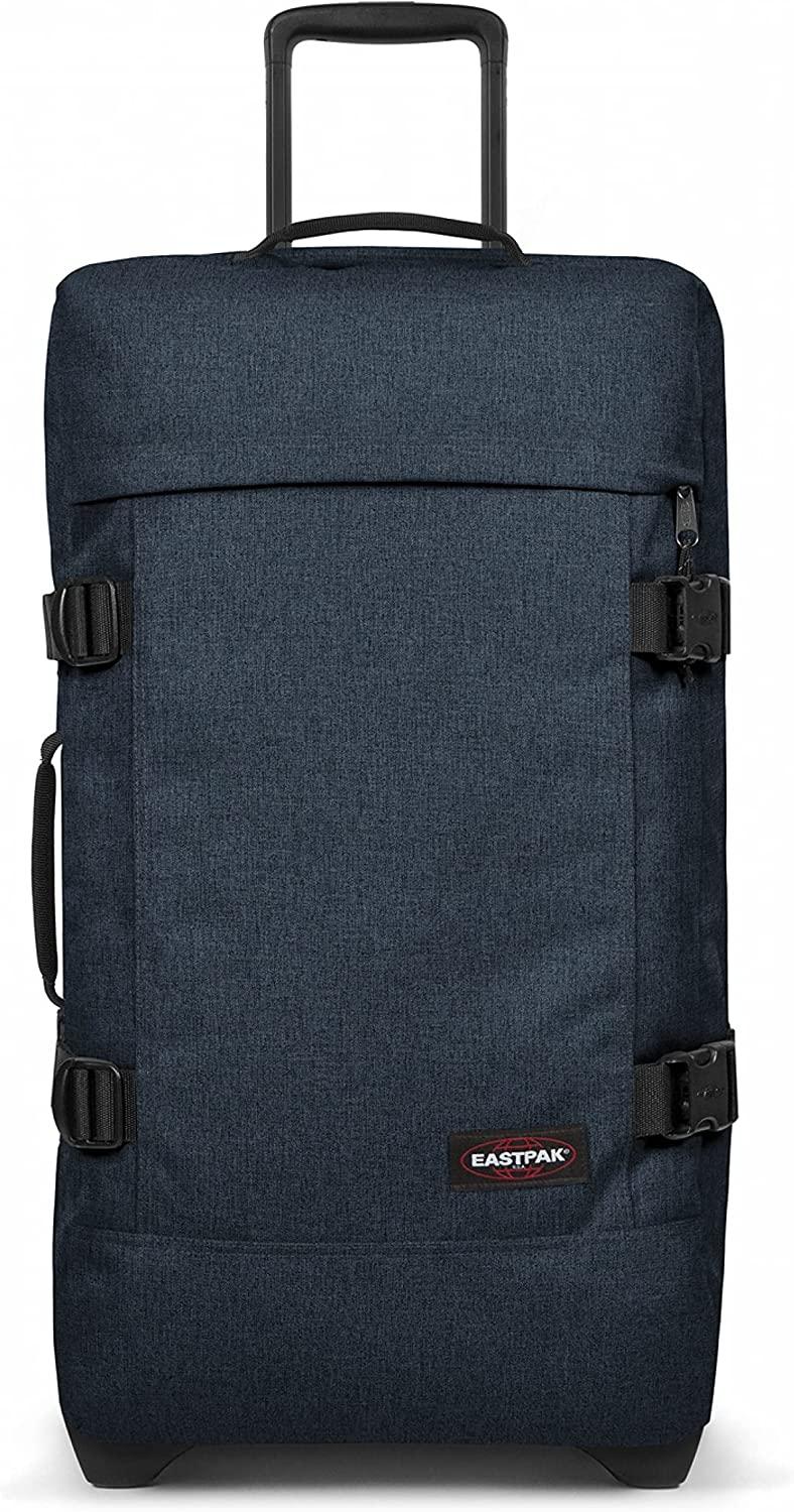 Tranverz - Suitcase with Wheels - Rolling Luggage for Travel with TSA Lock, 2 Wheels, 2 Compartments, and Compression Straps - M, Triple Denim