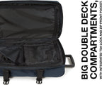Tranverz - Suitcase with Wheels - Rolling Luggage for Travel with TSA Lock, 2 Wheels, 2 Compartments, and Compression Straps - M, Triple Denim
