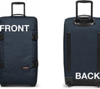 Tranverz - Suitcase with Wheels - Rolling Luggage for Travel with TSA Lock, 2 Wheels, 2 Compartments, and Compression Straps - M, Triple Denim