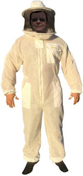 bee smart 800 - ventilated three layers mesh beekeeping suit with removable hat/veil (l)