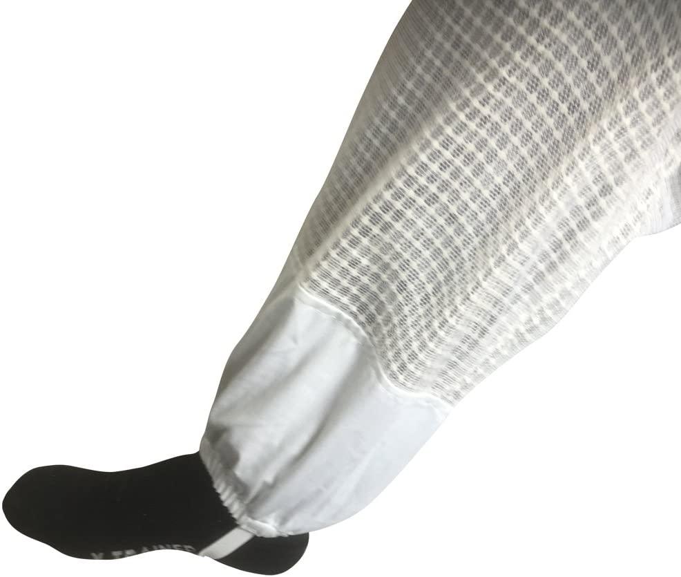 bee smart 800 - ventilated three layers mesh beekeeping suit with removable hat/veil (l)
