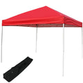 12 ft. x 12 ft. Red -Up Straight Leg Canopy with Carrying Bag