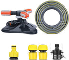 BBGS Lawn Sprinkler with Tube, 3 Arm Garden Sprinkler 360 Degree Rotating Irrigation System, Water Sprinkler with Angle Spray Nozzles (Color : 3/4" Hose Connector, Size : 20m)