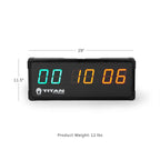 Fitness 2-Sided Gym Timer LED Display Remote with 10 Custom Programs