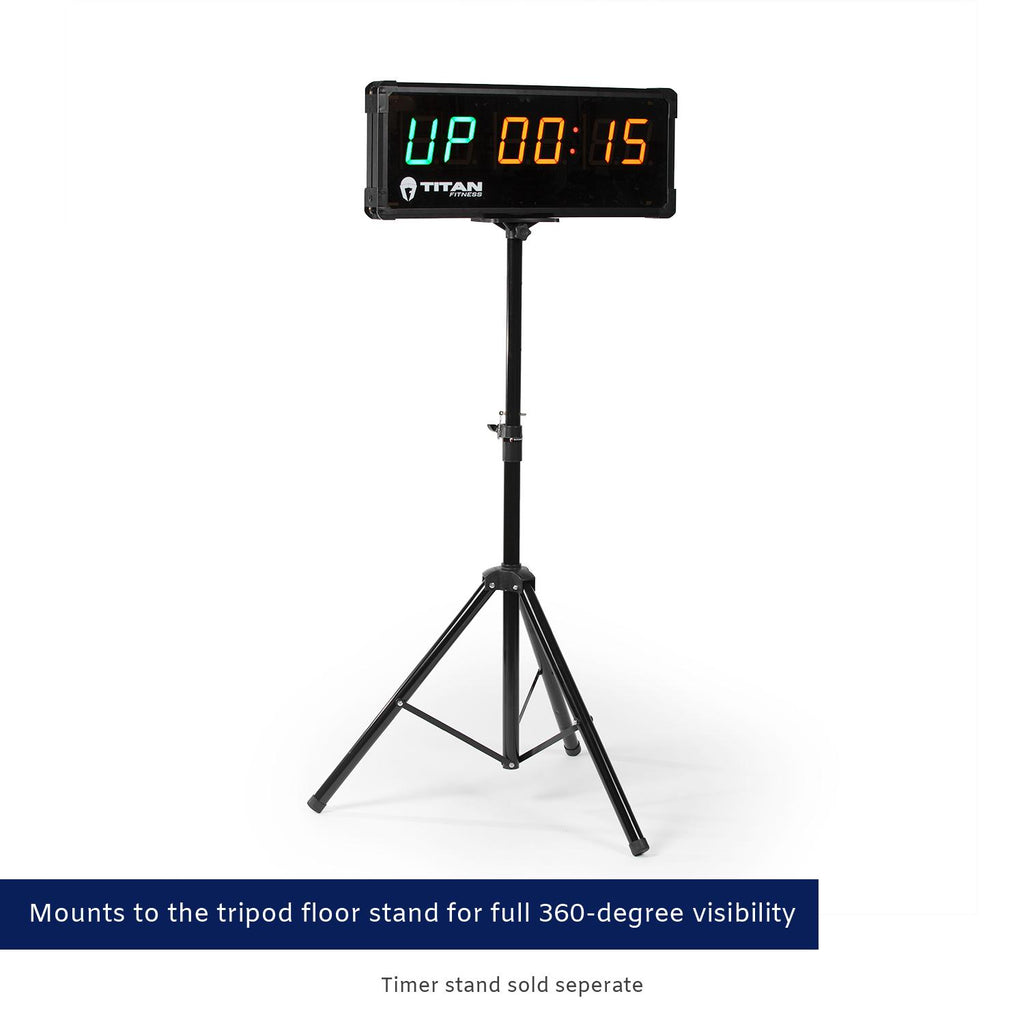 Fitness 2-Sided Gym Timer LED Display Remote with 10 Custom Programs