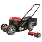 POWERWORKS 21'' Cordless Lawn Mower Brushless 40V 4.0Ah Lithium-Ion Walk Behind
