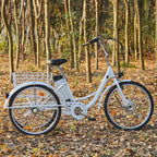 Viribus 3 Wheel Electric Bike for Adults with 250w Motor, Bike Tube, Removable 36V 10Ah Lithium Battery, Adult Tricycle with Adjustable Cruiser Bike Seat and Bike Basket, Exercise Bike