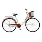 26 Inch Women Bike,Classic Bicycle Retro Bicycle,Cruiser Bike,Brown