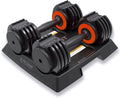 Grit Adjustable Dumbbells (Pair) - 2.5 to 12.5 lb - Fast Adjusting Weights with Tray for Men and Women