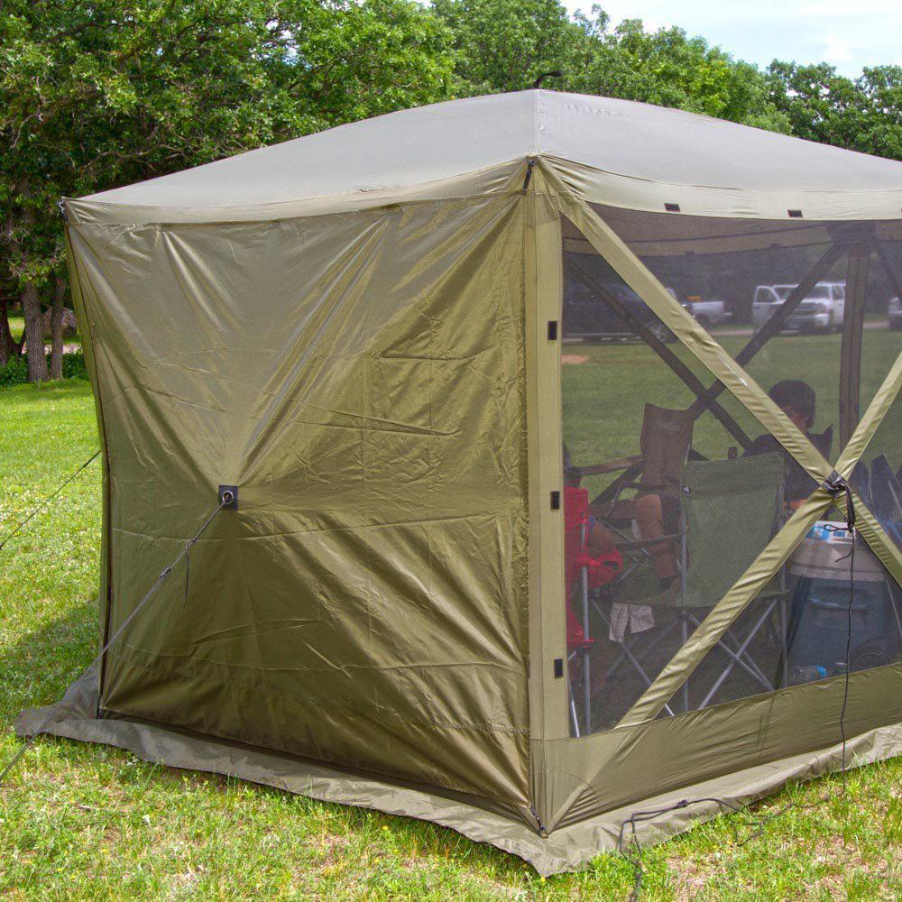 Set Escape Portable Canopy Shelter Plus Wind and Sun Panels (4-Pack)