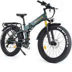 W Wallke X3 Pro Electric Bike for Adult 26 inch Fat Tire Ebikes Foldable 48V Lithium Battery Ebike 750W Mountain Snow Beach Electric Bicycle Dual Shock Absorbers 8 Speed