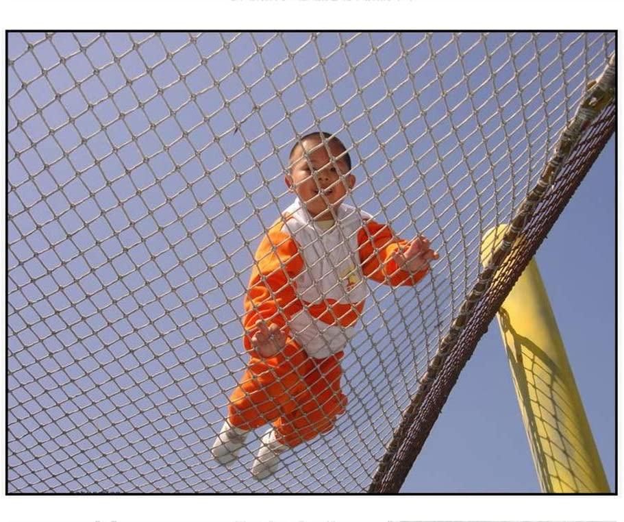 Climbing Anti-Fall Net Balcony Stairs Safty Netting/Outdoor Training Development Protection Nets/Amusement Park Kindergarten Rope Nets/Camping Climbing Nets(12mm/12cm)