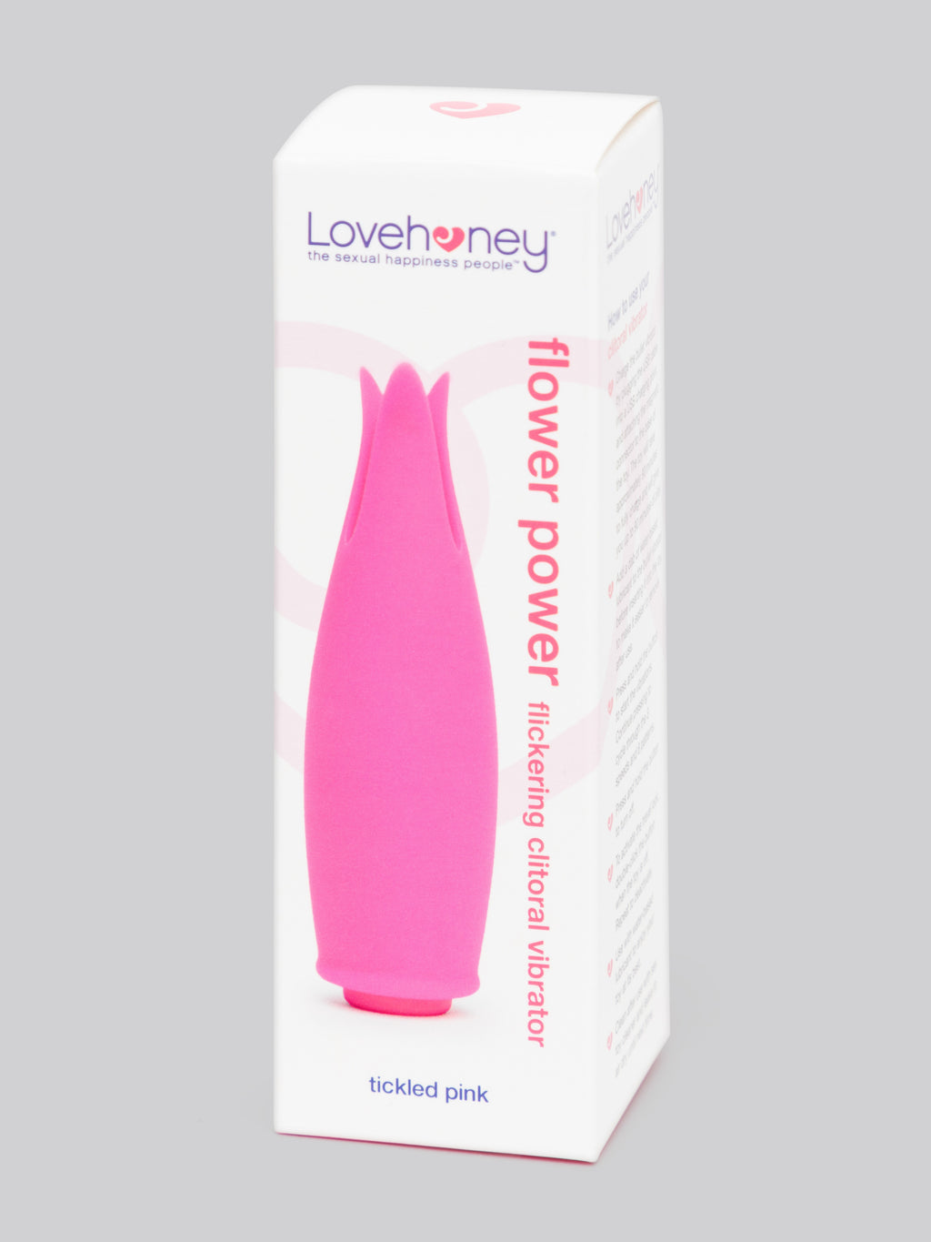 Lovehoney Flower Power Rechargeable Flickering Clitoral Vibrator, Pink