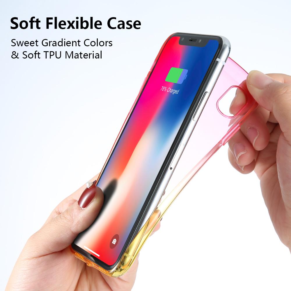 Phone Accessories - Colorful Gradient Clear Case For iPhone