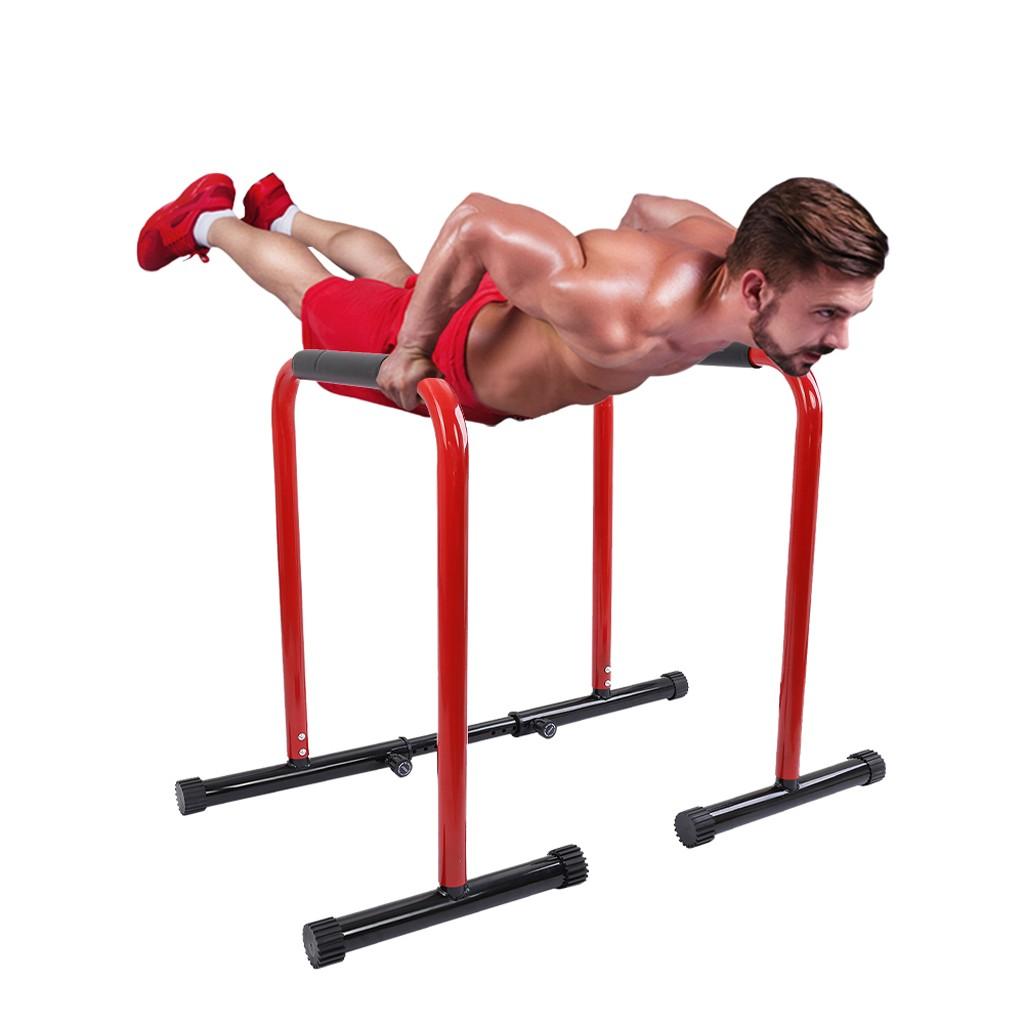 Dip Station Functional Heavy Duty Dip Stands Fitness Workout Dip Bar Station