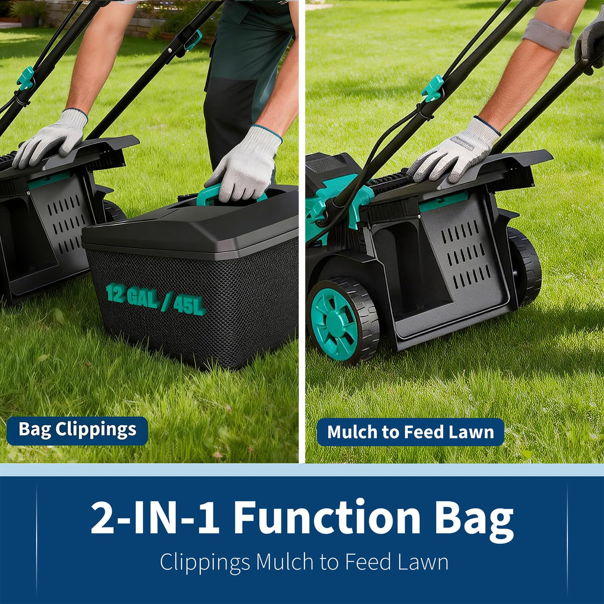 17 Inch Electric Lawn Mower Cordless