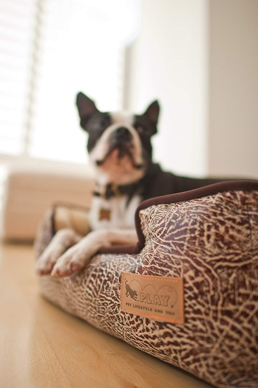 P.L.A.Y. Pet Lifestyle and You Eco-friendly LounBeds for Dogs,  Removable and Washable Covers and Inserts, comes in Small Medium Larand XL sizes