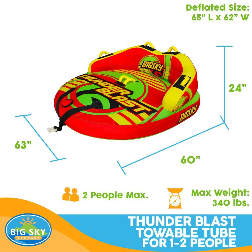 Thunder Blast Towable Tube for 1-People to 2-People