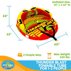 Thunder Blast Towable Tube for 1-People to 2-People