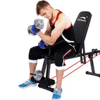 VANLOFE Adjustable Weight Bench for Full Body Workout - All-in-One Durable Exercise Bench Holds up to 660 lbs, Foldable Flat/Incline/Decline Workout Bench