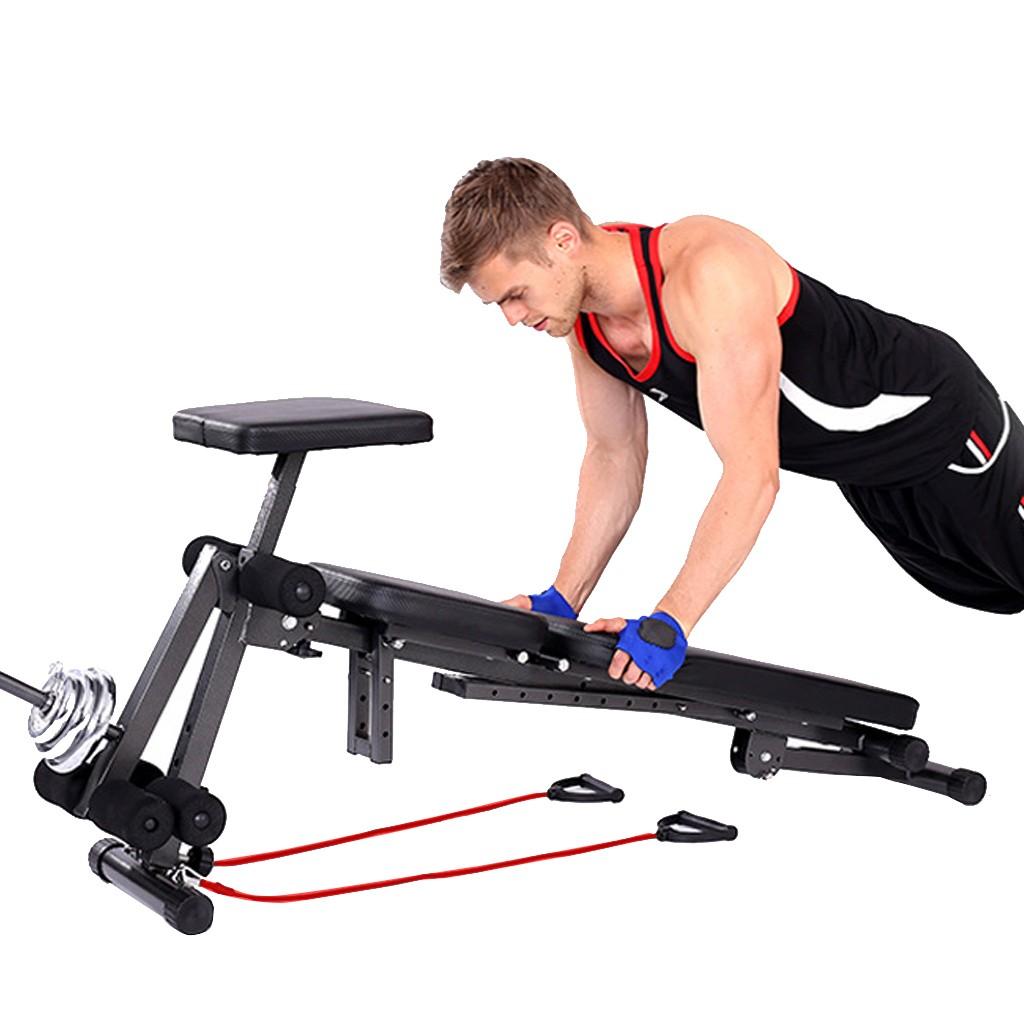VANLOFE Adjustable Weight Bench for Full Body Workout - All-in-One Durable Exercise Bench Holds up to 660 lbs, Foldable Flat/Incline/Decline Workout Bench