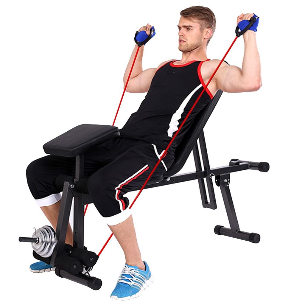 VANLOFE Adjustable Weight Bench for Full Body Workout - All-in-One Durable Exercise Bench Holds up to 660 lbs, Foldable Flat/Incline/Decline Workout Bench