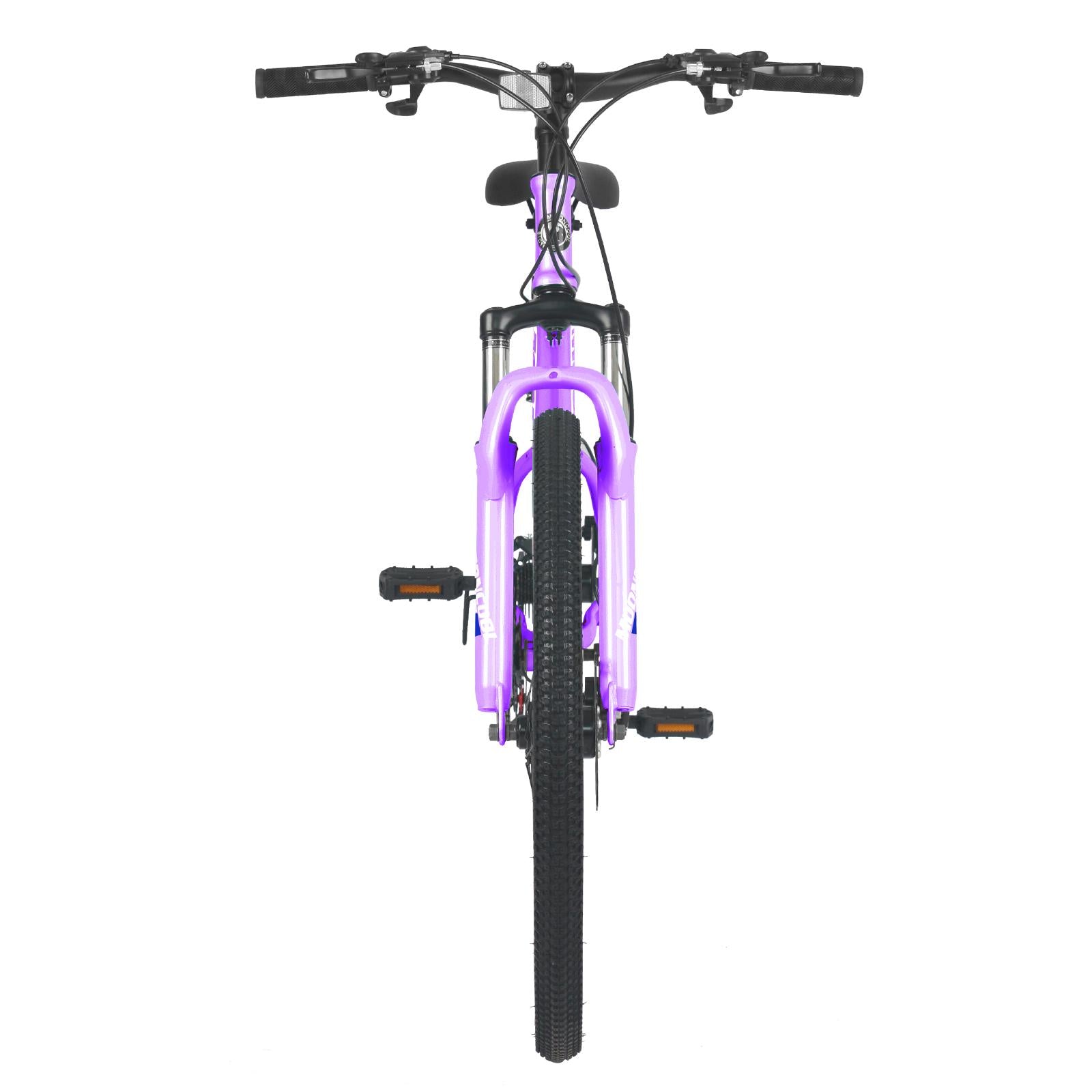 ABORON Youth/Adult Mountain Bike for Women and Men 26 inch 21 Speed Steel Frame Double Disc Brake Suspension Fork Rose Purple MTB