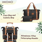 3 Piece Luggage Sets,Suitcase with Spinner Wheels,Luggage Set Clearance for Women, Lightweight Rolling Hardside Travel Luggage with TSA Lock (Black, 5PCS)