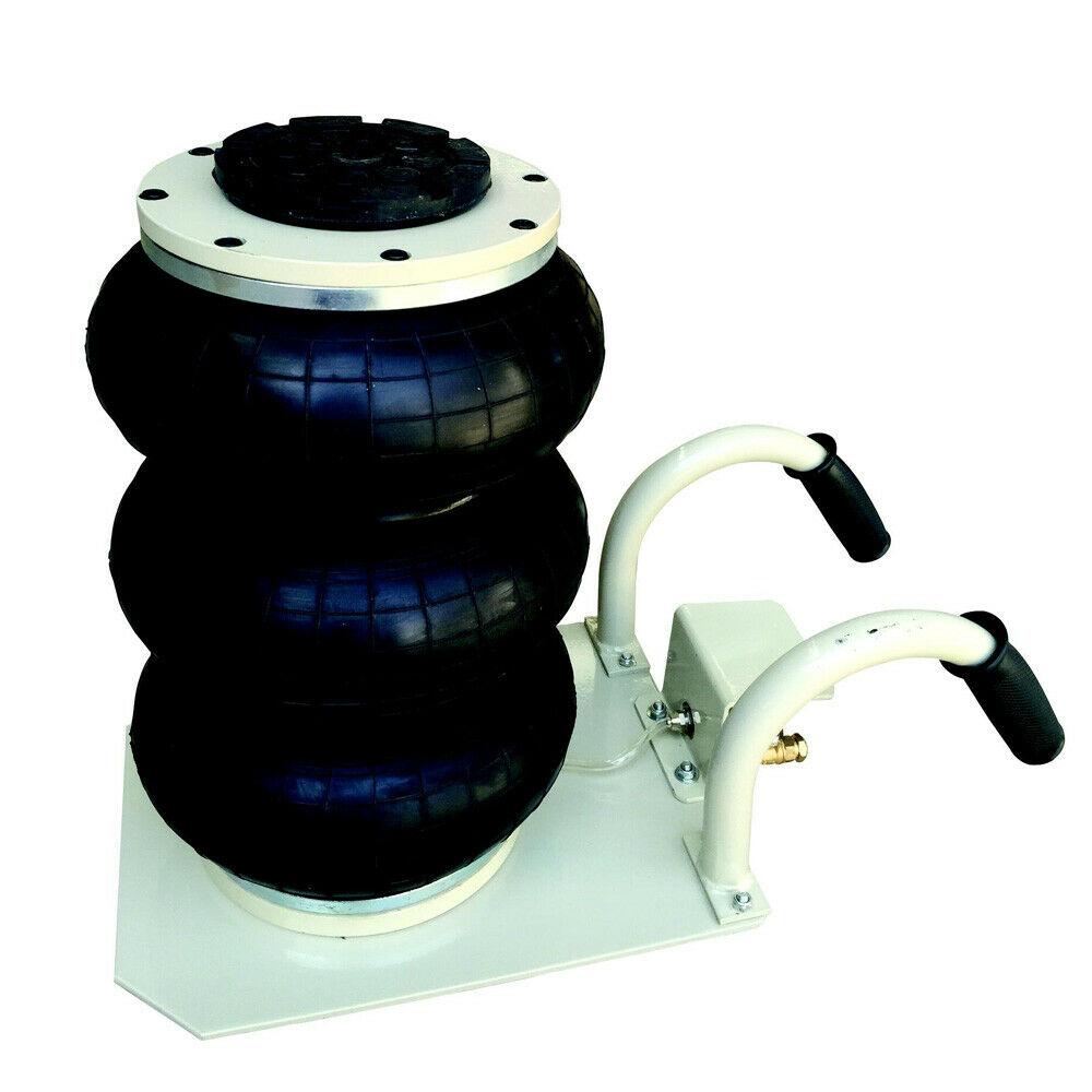Triple Air Bag Jack Pneumatic Jack 6600lbs  Lift 3Ton Heavy Duty White USA