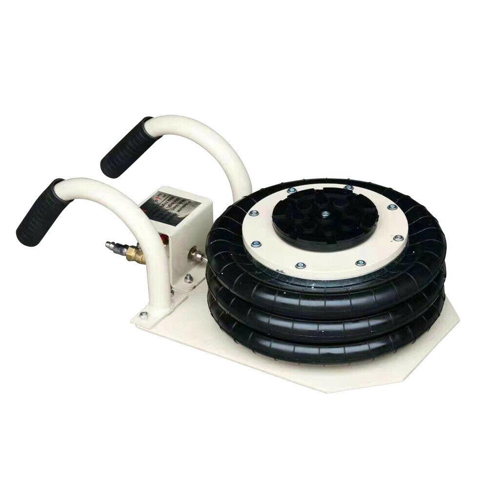 Triple Air Bag Jack Pneumatic Jack 6600lbs  Lift 3Ton Heavy Duty White USA