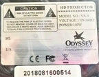 odyssey cinema concepts vx-9 hi-def home theater projector