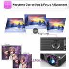 android wifi 5000lms fhd projector blue-tooth airplay miracast netflix tv zoom