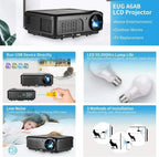 android wifi 5000lms fhd projector blue-tooth airplay miracast netflix tv zoom