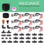 EECFSID 5M-30M 8/11Mm Main Line Potted Distribution Irrigation Drip System Indoor Greenhouse Garden Drop Watering Kit Irrigator 30M Kit