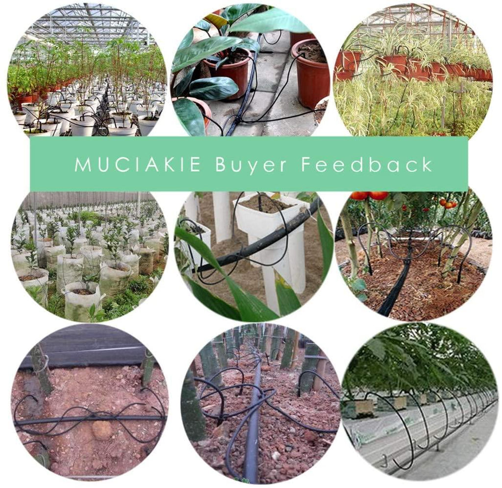 EECFSID 5M-30M 8/11Mm Main Line Potted Distribution Irrigation Drip System Indoor Greenhouse Garden Drop Watering Kit Irrigator 30M Kit