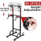 Multifunctional Power Tower with Push-up , Pull-up and Workout Dip Stations Dumbbell Bench for Home Workout Equipment Strength Training