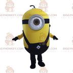 BIGGYMONKEYMinion Stuart Mascot Costume - Black Jumpsuit