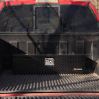 39 Inch Truck Bed Tool Box, Heavy Duty Aluminum Truck StoraOrganizer for Pickup Truck Bed RV Toolbox with Handle and Lock Black