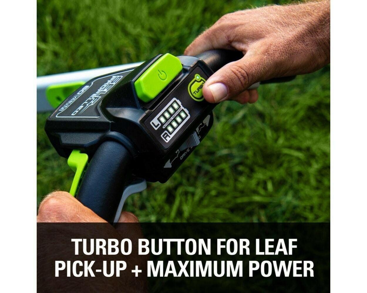 GreenWorks PRO 21 in. 60-Volt Cordless Push Lawn Mower W Battery & Rapid Charger