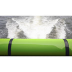 Floatation iQ Floating Oasis 15 x 6 Foot Foam Island Water Pool Lake Lounger Play Pad Mat, Lime and Yellow