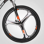 YH-S7 Mountain Bike Full Suspension Frame 21 Speed Shifter 27.5 Inch Wheels Dual Disc Brakes Bikes for Men Orange