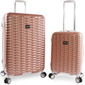 Women's Lydia 2 Piece Set Suitcase with Spinner Wheels, Rose Gold, One Size