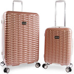 Women's Lydia 2 Piece Set Suitcase with Spinner Wheels, Rose Gold, One Size